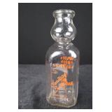 Milk bottle - vintage Maine dairy ad (Chisholm, ME)