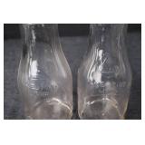 Milk Bottles - One Pint Liquid Pair