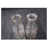 Milk Bottles - One Pint Liquid Pair
