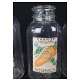 Seed Jars - Northrup King & Co. Nasturtium, Carrot, Pumpkin & Radish