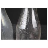 Milk Bottles - One Quart Embossed Crest (2-Pack)