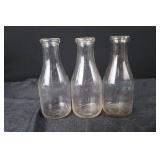 Liquor Bottles - One Quart Embossed (Set of 3)