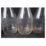Liquor Bottles - One Quart Embossed (Set of 3)