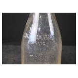 Glass Bottle - Michael Bros Embossed Script One Quart