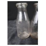 Glass Liquor Bottles - One Pint Liquor Embossing (Set of 4)