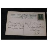 Chick Figurine & Vintage Easter Postcards