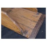 Antique Wooden Toolbox - Arched Lid & Iron Straps