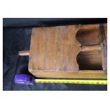 Antique Wooden Toolbox - Arched Lid & Iron Straps