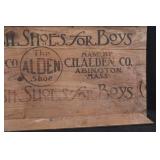 Advertising Sign - The Alden Shoe Co. Mannish Shoes for Boys