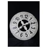 Wall Clock - FirstTime Manufacturing, Distressed White Dial, 24-inch