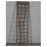 Wooden Window Frame - Multi-Pane Grid