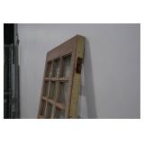 Wooden Window Frame - Multi-Pane Grid