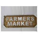 Farmers Market Wood Sign - Fetco Home Decor