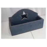 Rustic Wooden Crate - Star Cutout Back