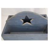 Rustic Wooden Crate - Star Cutout Back