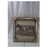 Cow Wall Decor - Farmhouse Wood 19x19in