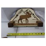 Wooden Christmas Garland - Moose, Moon & Cabin Motifs
