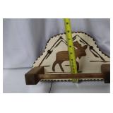 Wooden Christmas Garland - Moose, Moon & Cabin Motifs