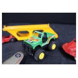 Vintage Tin Toy Vehicles - Assorted Lot of Cars, Trucks, Plane
