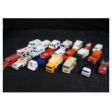 Die-cast toy vehicles - assorted emergency & service trucks