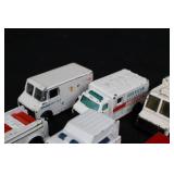 Die-cast toy vehicles - assorted emergency & service trucks