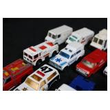 Die-cast toy vehicles - assorted emergency & service trucks