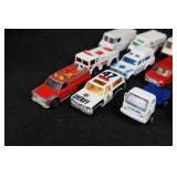 Die-cast toy vehicles - assorted emergency & service trucks