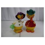 Chick Figurines on Egg Bases - Spring-Neck Display Set