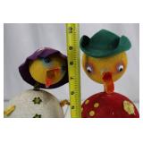 Chick Figurines on Egg Bases - Spring-Neck Display Set