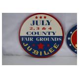 Round Tin Signs - Liberty & Jubilee