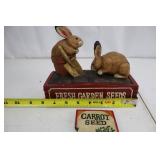 Carved Rabbit Seed Display - P. Schifferl, Midwest