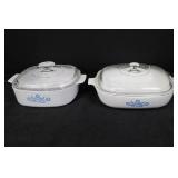 CorningWare Casserole Dishes - Cornflower Blue Pattern