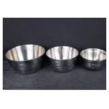 Stainless Steel Mixing Bowls - Wazir Chand & Co Set of 3