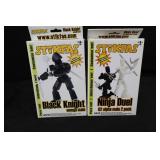 Stikfas Figures - Black Knight Omega Male & Ninja Duel G2 Alpha 2-Pack
