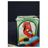 Wind-Up Parrot Bird Toy - Jumping Action (Includes Key)