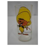 Looney Tunes Glass Tumblers - Set of 5 (Speedy Gonzales, Road Runner, Porky Pig, Daffy Duck, Tasmanian Devil)