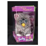 Furby Electronic Plush Toy in Box - Gray Fur, Blue Eyes