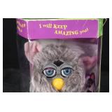 Furby Electronic Plush Toy in Box - Gray Fur, Blue Eyes