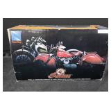 NewRay 1:6 Die-Cast 1948 Indian Motorcycle - Yellow with Black Saddlebags