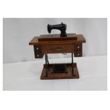 Miniature Sewing Machine Desk with Pedestal Stand