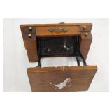 Miniature Sewing Machine Desk with Pedestal Stand