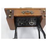 Miniature Sewing Machine Desk with Pedestal Stand
