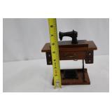 Miniature Sewing Machine Desk with Pedestal Stand