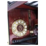 Vintage Style Wooden Telephone Booth - Rotary Dial Decor