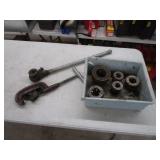 Ridgid 1/2" to 2" Pipe Threader, Dies, Cutter