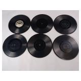 Edison Diamond Disc Record 6pc Lot – Thick Phonograph Discs