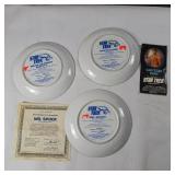 Star Trek Collectible Plates  3Pc