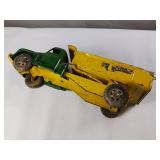 Vintage Buddy L pressed steel hydraulic dump truck metal toy