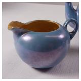 1930s Vintage Blue Shofu Japan Lusterware  Stunning Iridescent Finish
