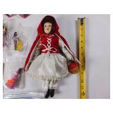 Little Red Riding Hood (porcelain) and other childrens toys, games, Vintage Mattell doll house furniture (1968)
